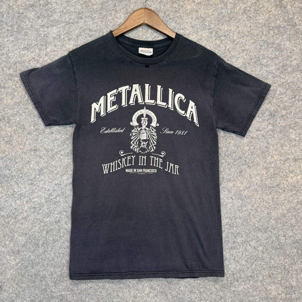 Vintage Metallica 2005 Whiskey on the Jar Shirt Adult Small (fits like XS) Metal